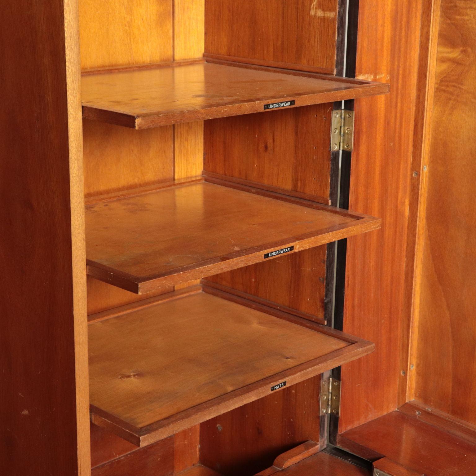 English Wardrobe Wood Veneer, First Half of the 1900s 7