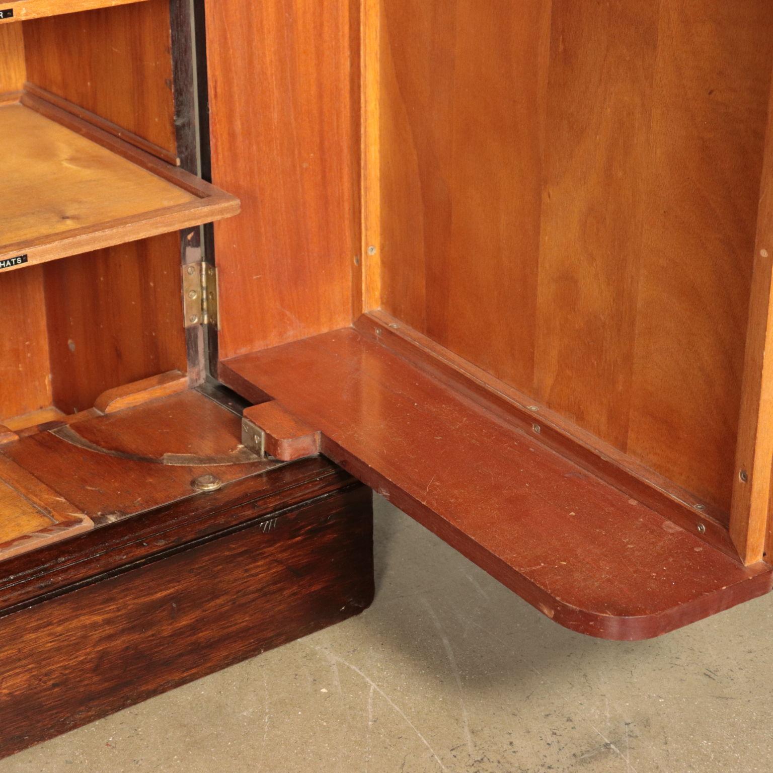 English Wardrobe Wood Veneer, First Half of the 1900s 10