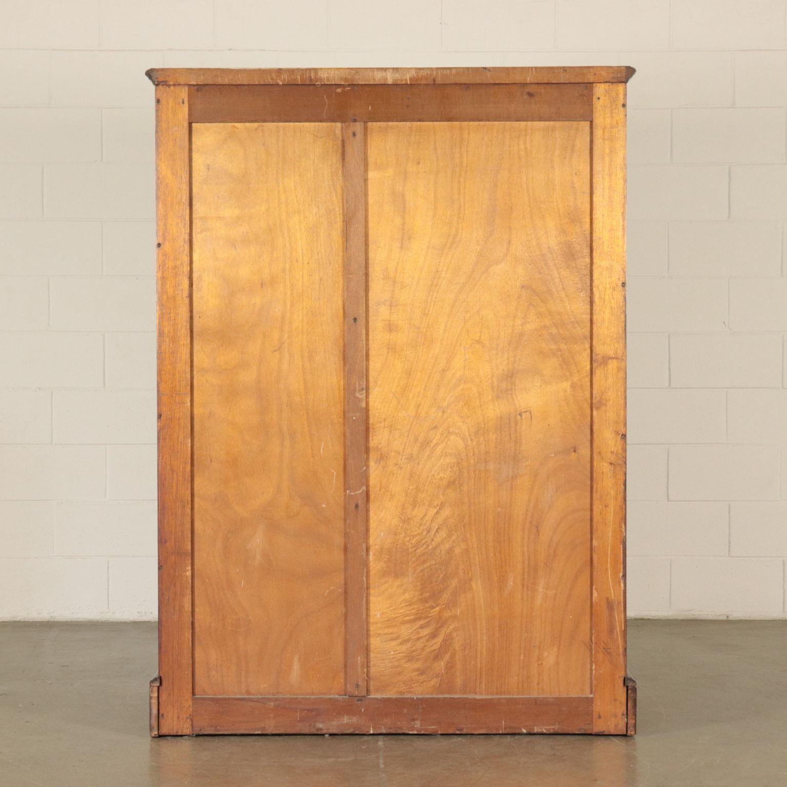 English Wardrobe Wood Veneer, First Half of the 1900s 12