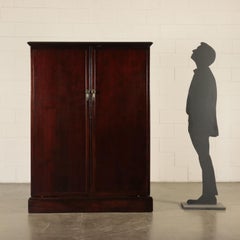 English Wardrobe Wood Veneer, First Half of the 1900s