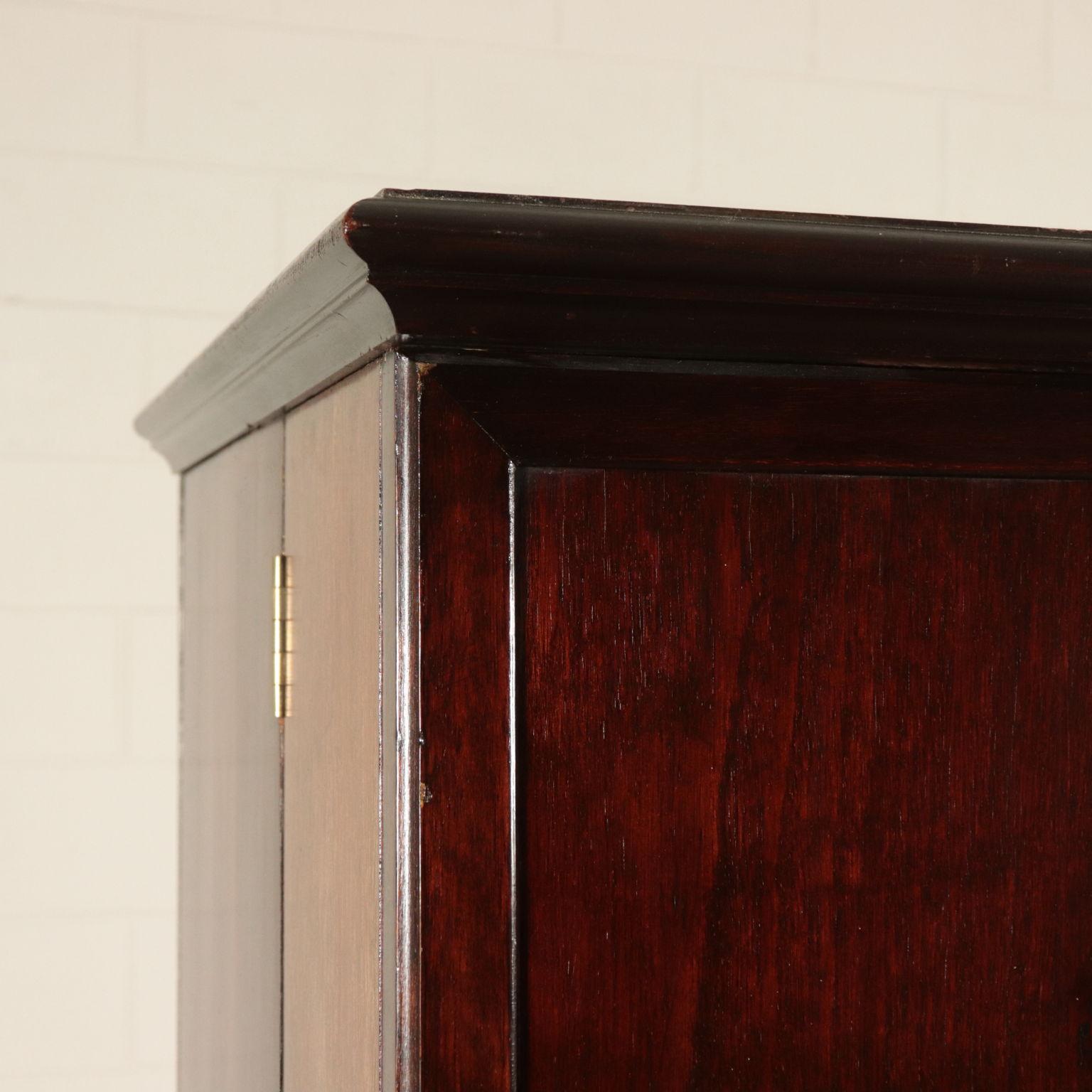 European English Wardrobe Wood Veneer, First Half of the 1900s