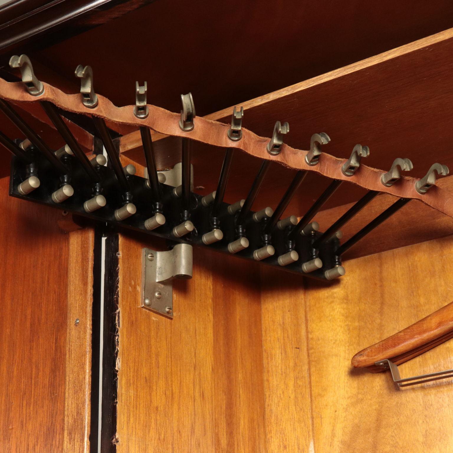 English Wardrobe Wood Veneer, First Half of the 1900s 1
