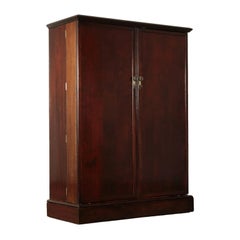 English Wardrobe Wood Veneer, First Half of the 1900s