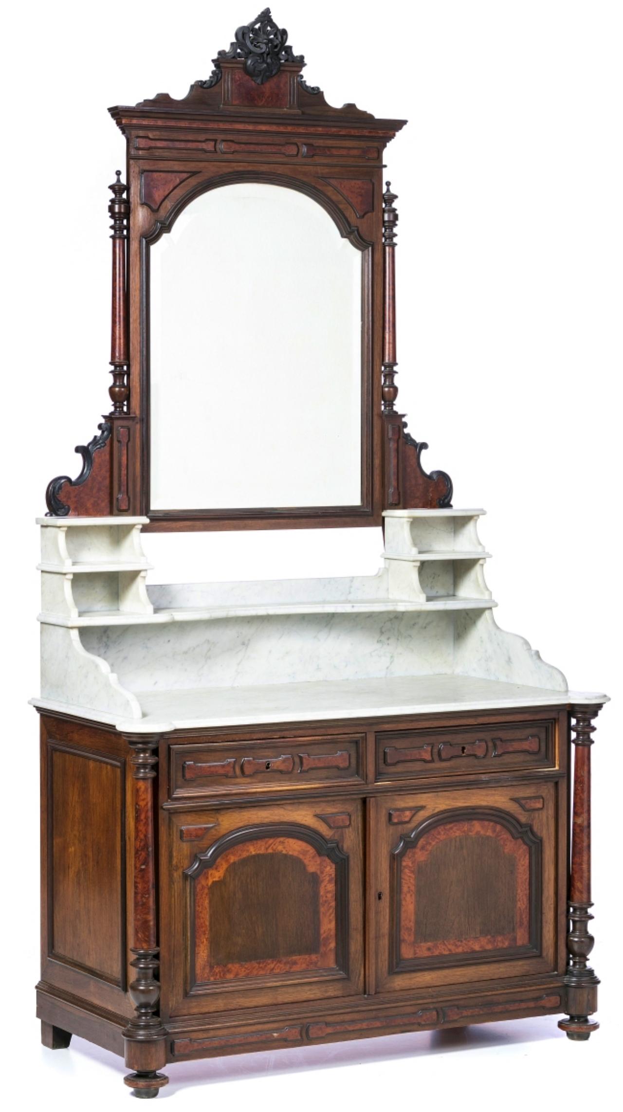 Victorian English Washbasin Dresser, 19th Century For Sale