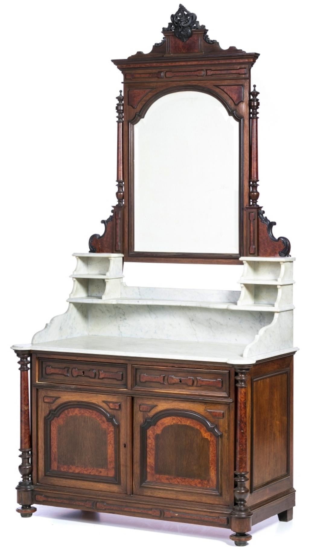 Hand-Crafted English Washbasin Dresser, 19th Century For Sale