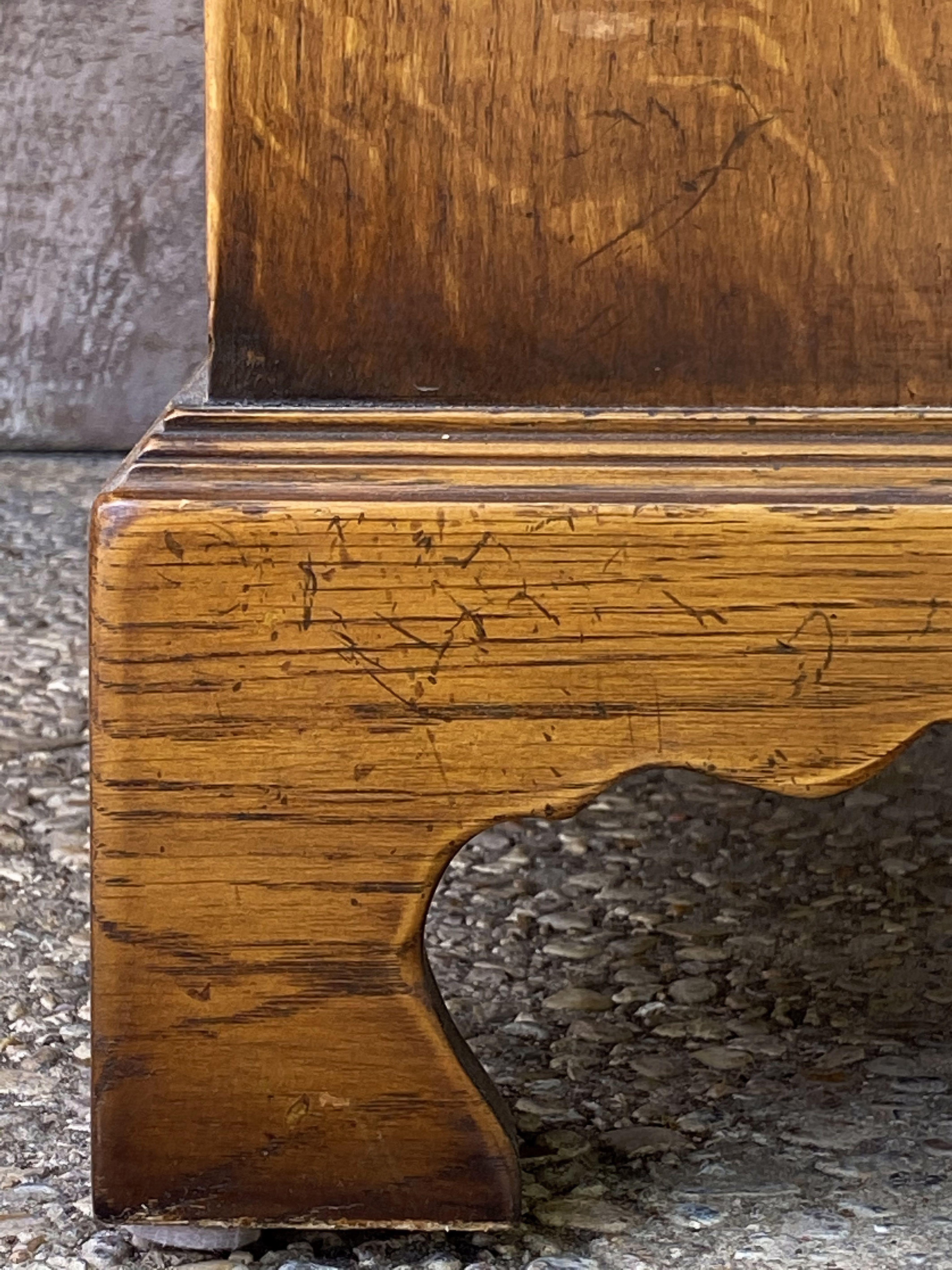 Libreria a giorno in stile cascata inglese con cinque ripiani di Oak 11