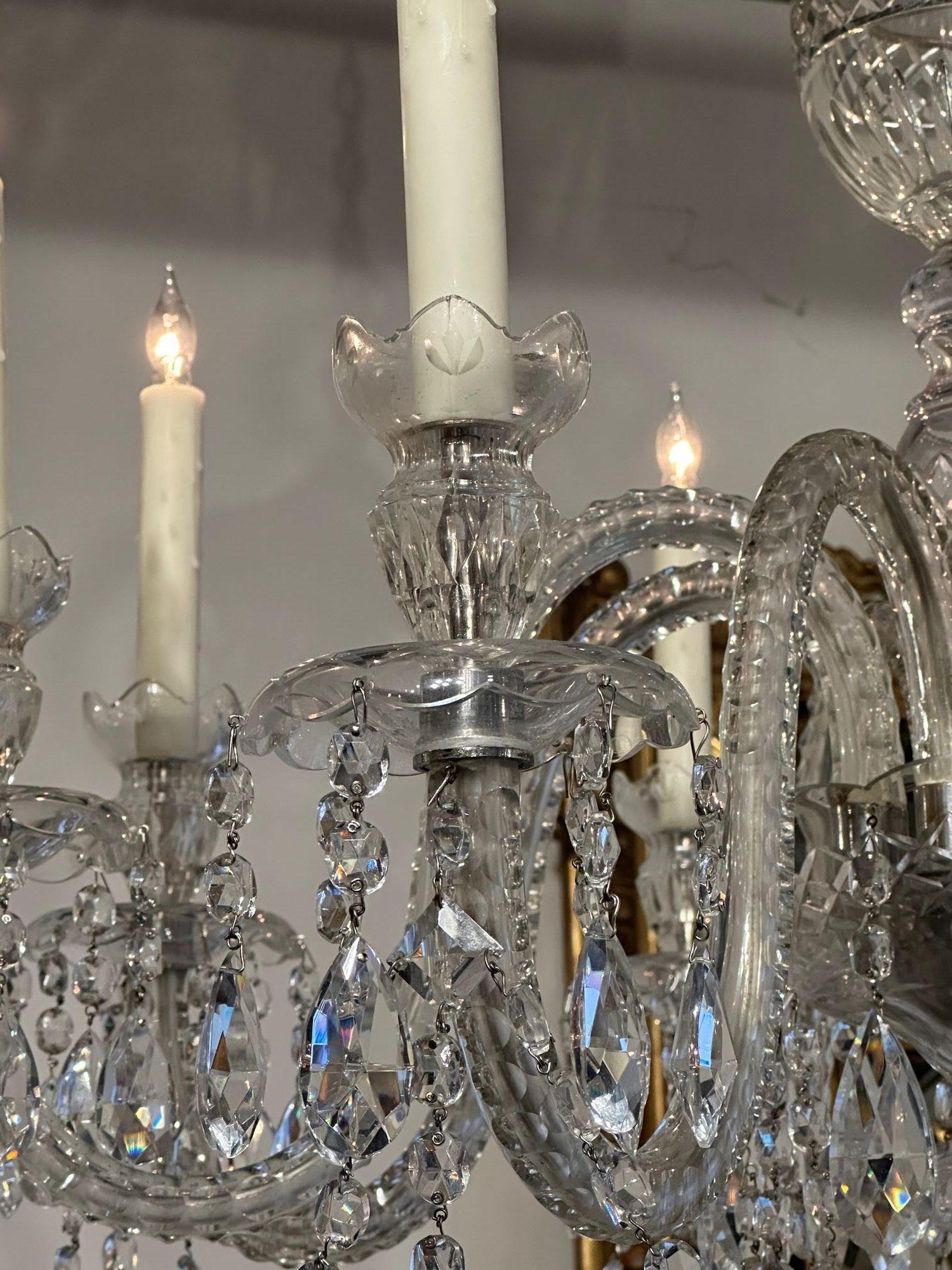 English Waterford Chandelier For Sale 1