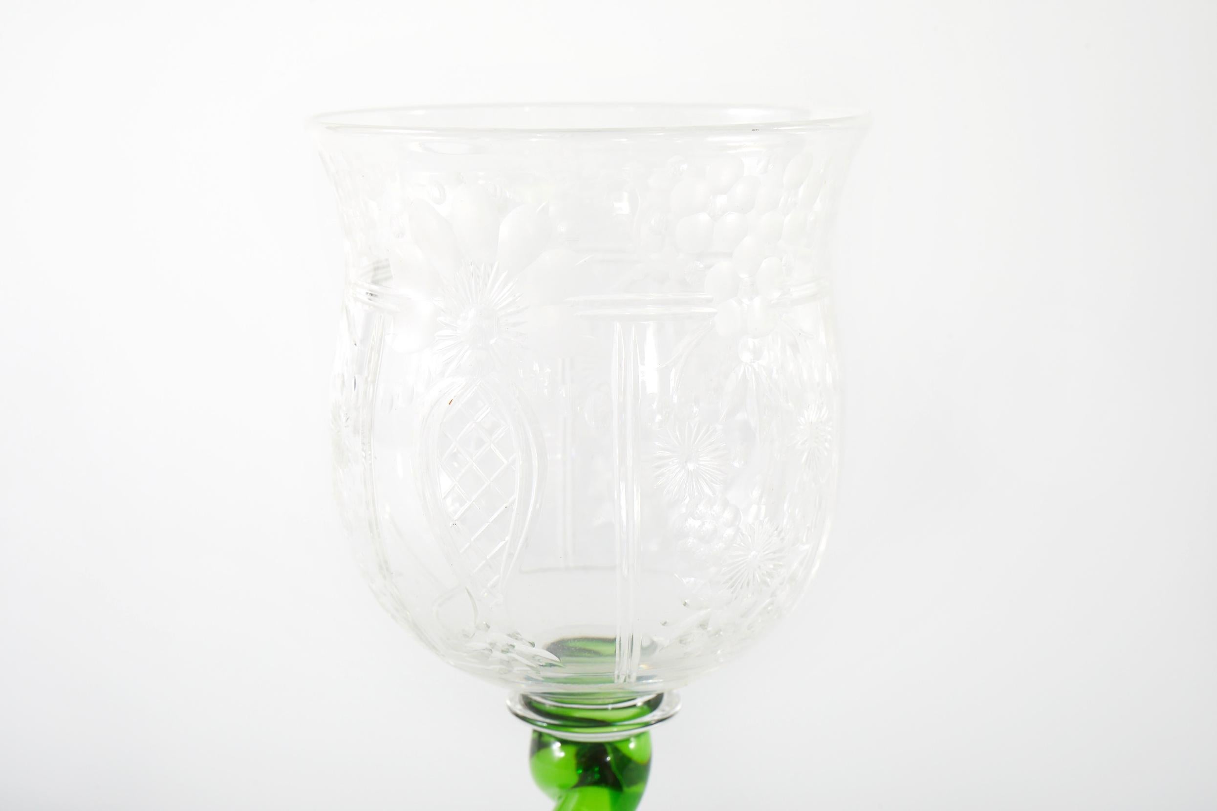 English Webb, Corbett Crystal Glassware Service For Sale 1