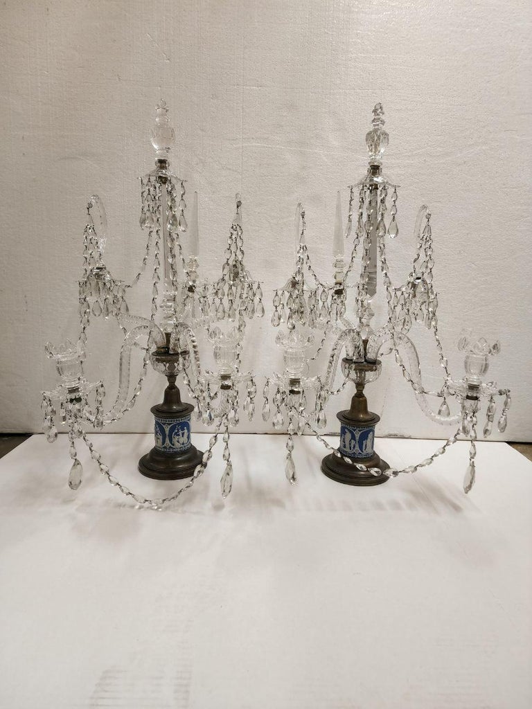 Candélabre Dauphin en Baccarat