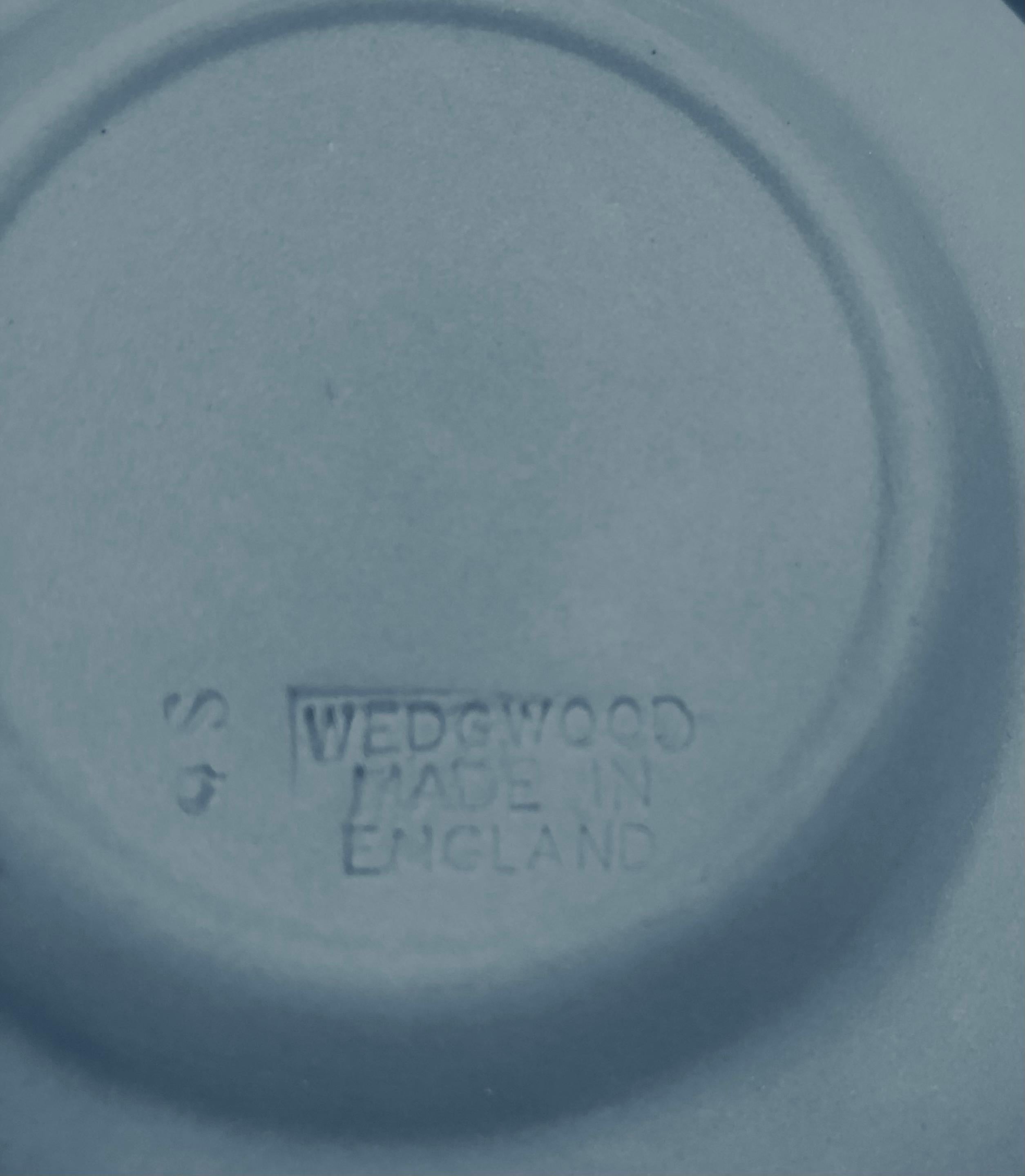 English Wedgwood Blue Jasperware Decorative Small Plates, Set of 6 4