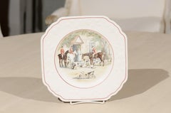 English Wedgwood & Co Early 20th Century Decorative Plate with Country Scene