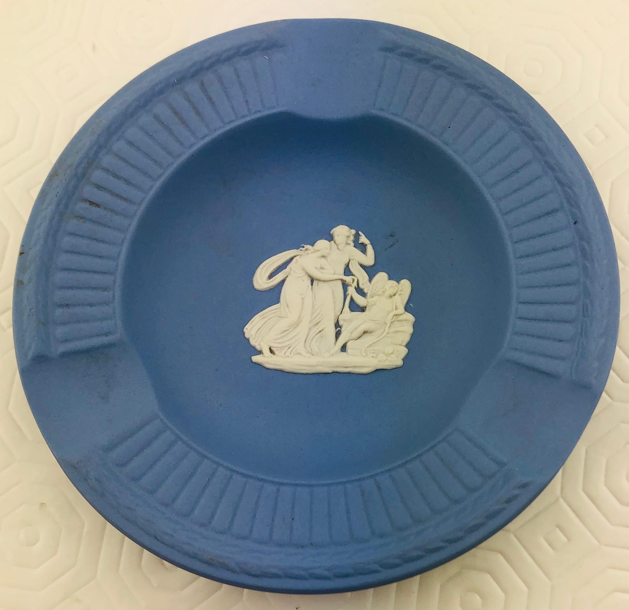 wedgwood blue ashtray