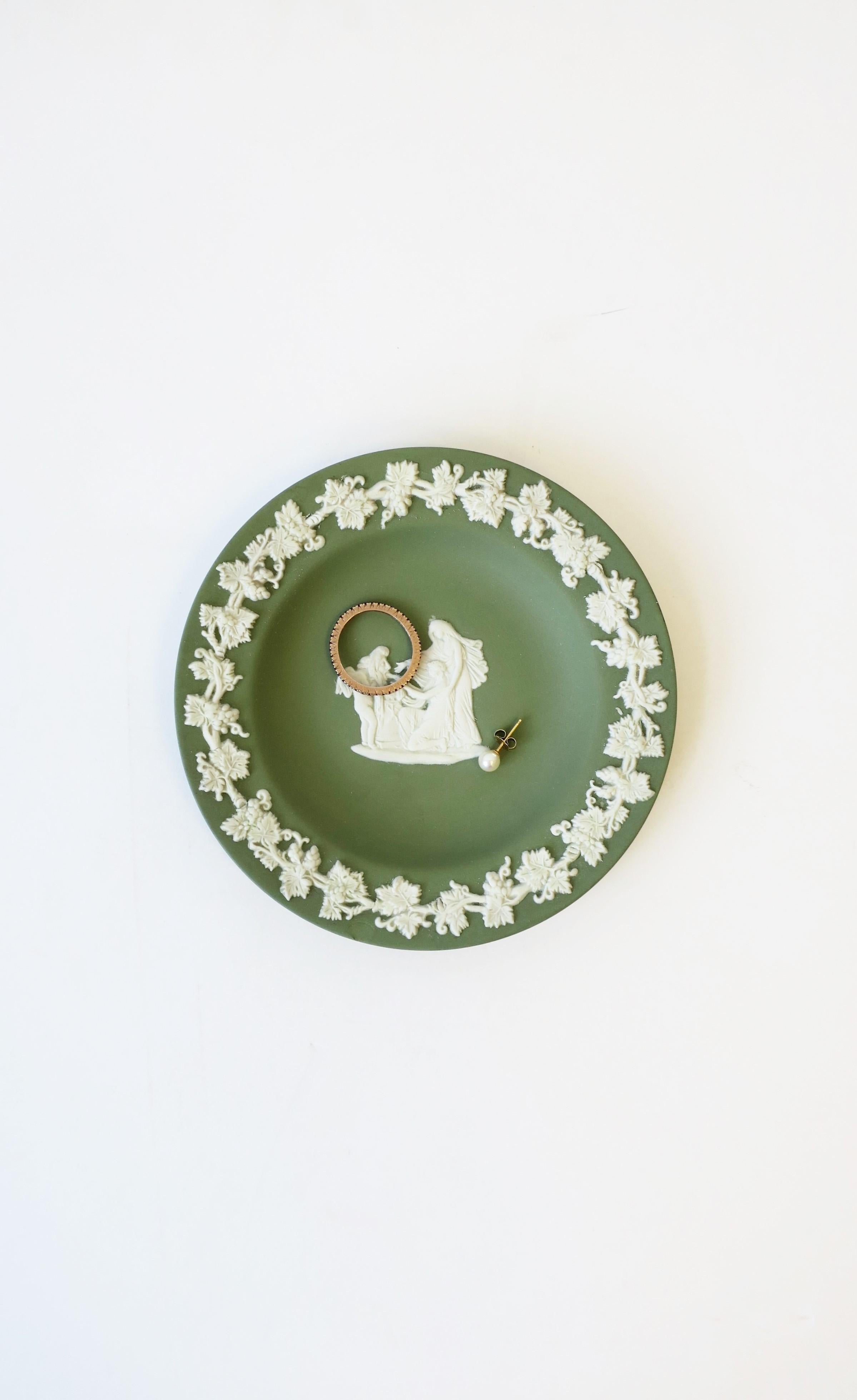 green wedgwood ashtray