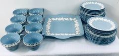 English Wedgwood Jasperware Servingware, Set of 33 Pieces