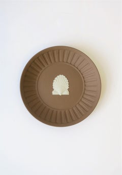English Wedgwood Matte Jasperware Dish with Oyster Seashell Design