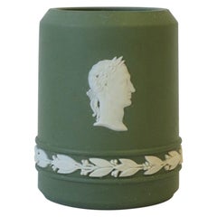 English Wedgwood Matte Jasperware Vessel in a Neoclassical Design