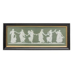 English Wedgwood Porcelain Maidens Wall Plaque