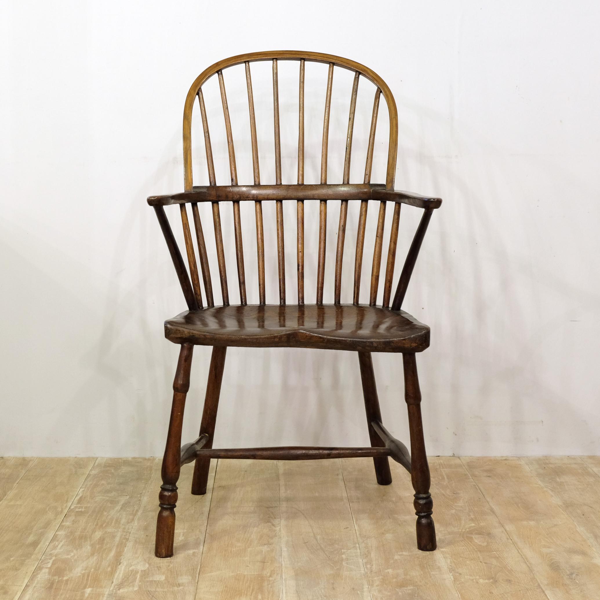 English West Country Mid-19th Century Stickback Windsor Chair 2