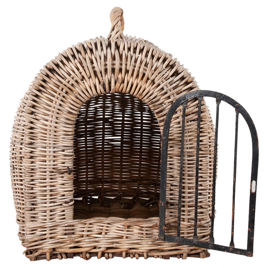 English Wicker Animal Carrier For Sale at 1stDibs