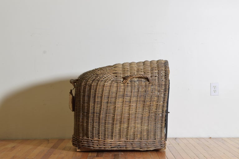 English Wicker Dog Kennel Crate For Sale at 1stDibs