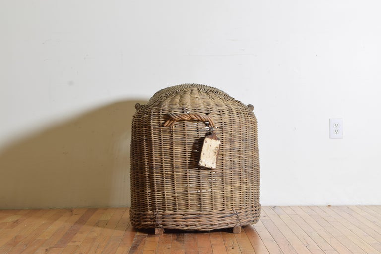 English Wicker Dog Kennel Crate For Sale at 1stDibs