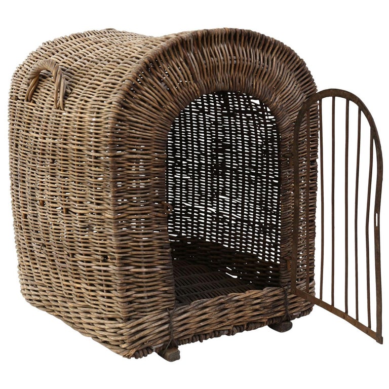 English Wicker Dog Kennel For Sale at 1stdibs