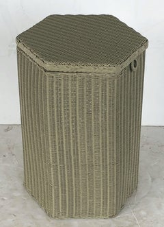 English Wicker Garden Hexagonal Linen Hamper by Lloyd Loom