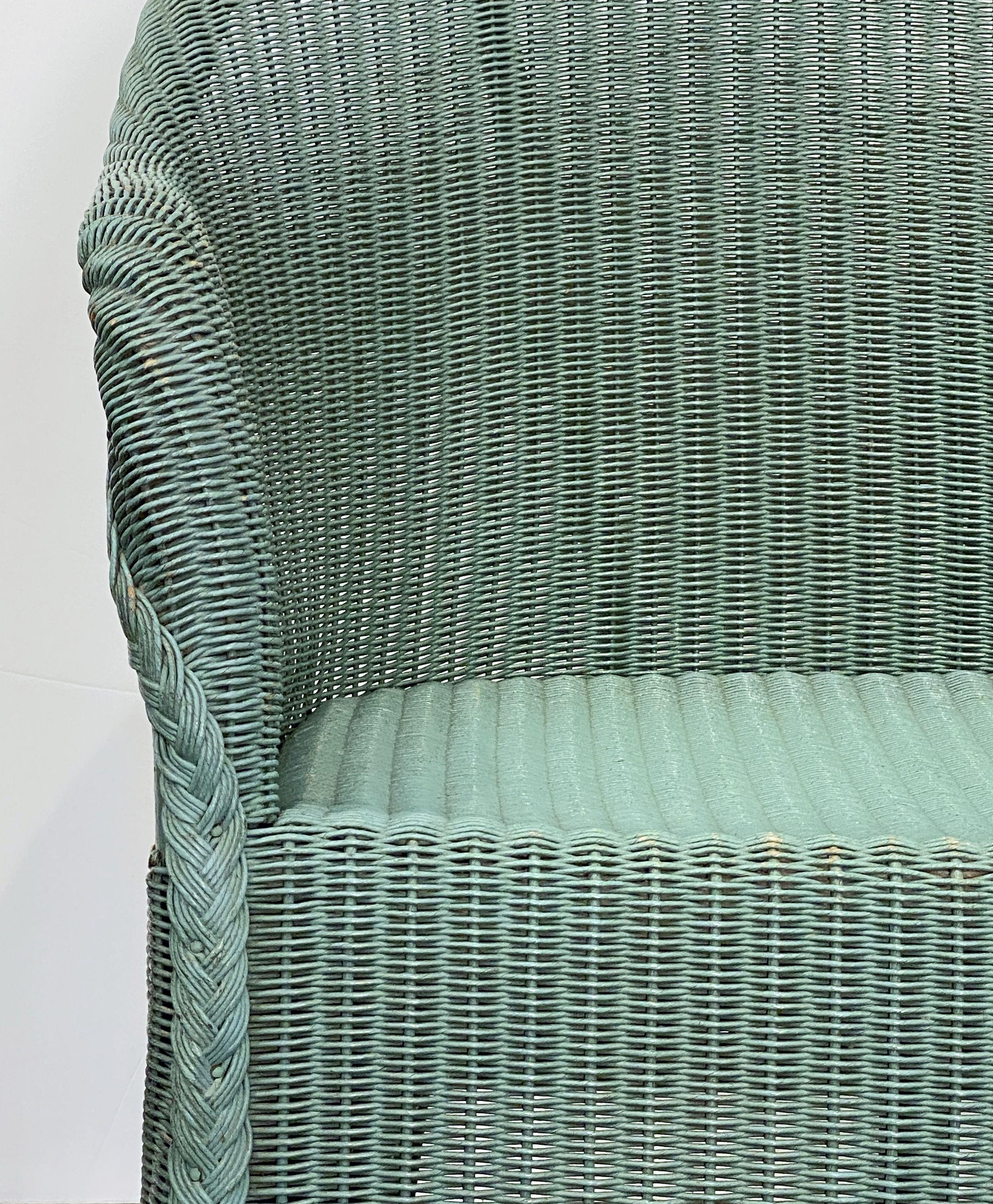 English Wicker Garden or Lounge Chair by Lloyd Loom 4