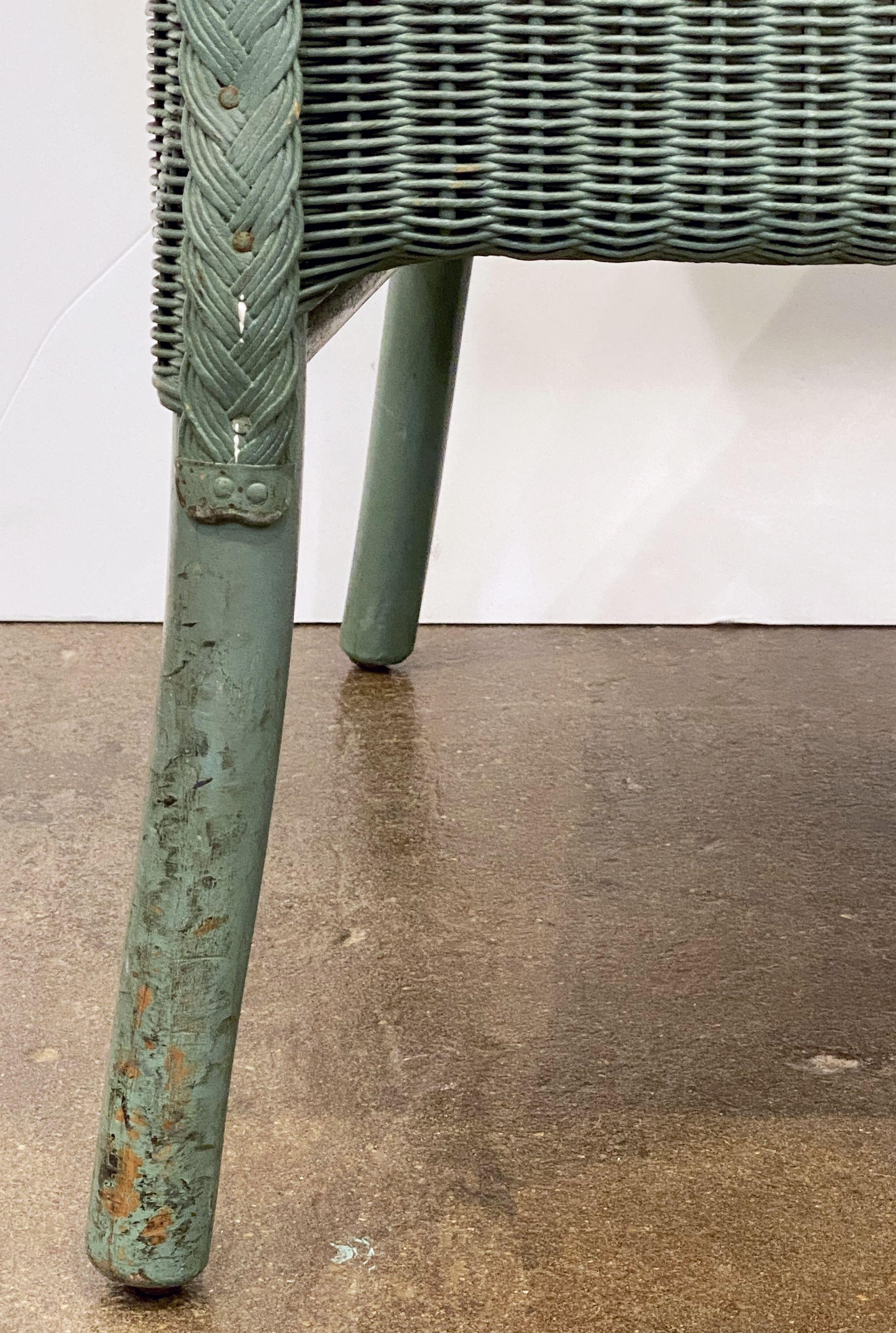 English Wicker Garden or Lounge Chair by Lloyd Loom 5