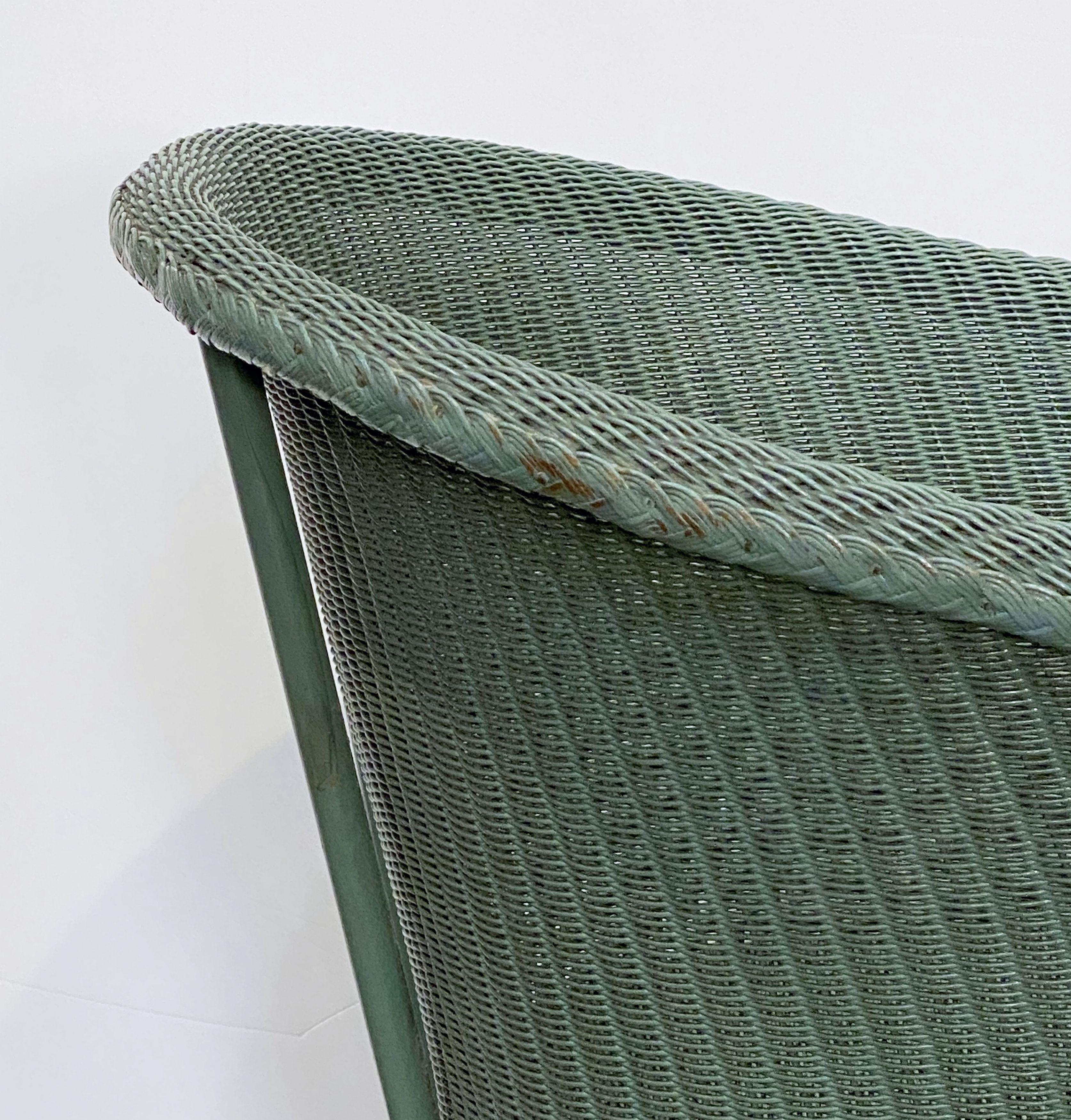 English Wicker Garden or Lounge Chair by Lloyd Loom 8