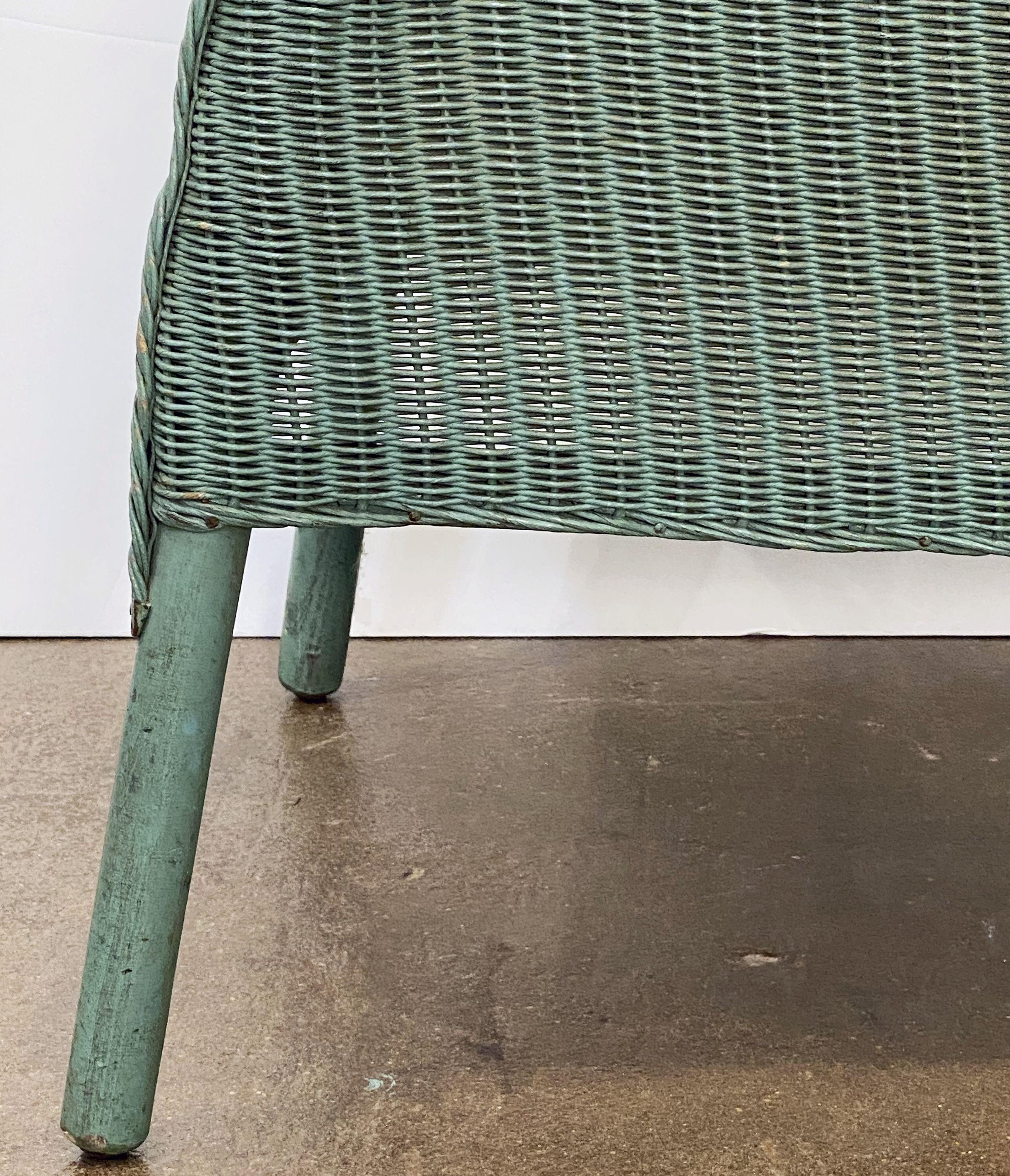 English Wicker Garden or Lounge Chair by Lloyd Loom 9