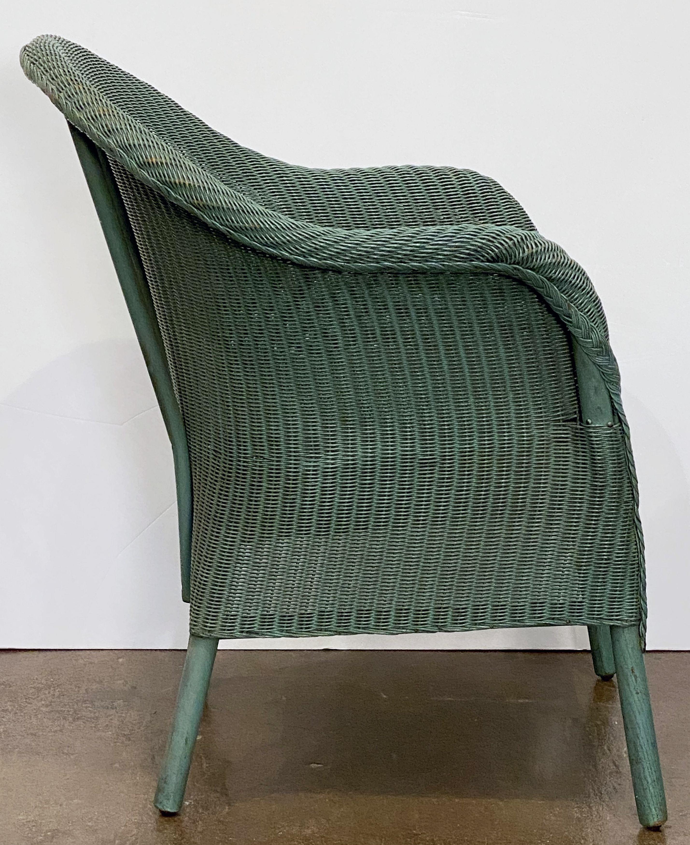 English Wicker Garden or Lounge Chair by Lloyd Loom 13