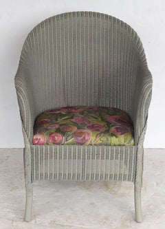 English Wicker Garden or Lounge Chair by Lloyd Loom