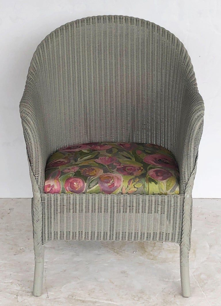 English Wicker Garden or Lounge Chair by Lloyd Loom at 1stDibs