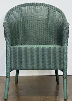 English Wicker Garden or Lounge Chair by Lloyd Loom