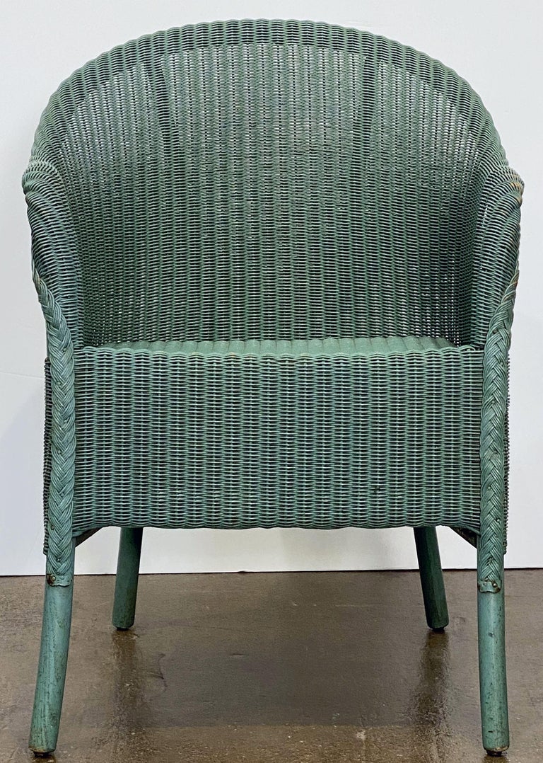 English Wicker Garden or Lounge Chair by Lloyd Loom at 1stDibs