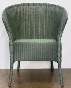 English Wicker Garden or Lounge Chair by Lloyd Loom