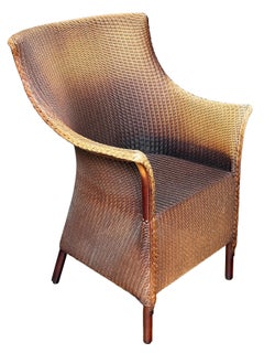 English Wicker Garden or Lounge Chair by Lloyd Loom