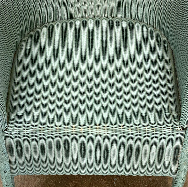 English Wicker Garden or Lounge Chair by Lloyd Loom at 1stDibs