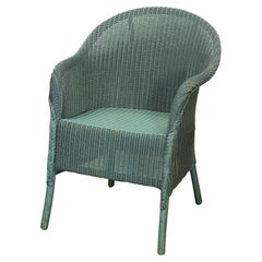 English Wicker Garden or Lounge Chair by Lloyd Loom