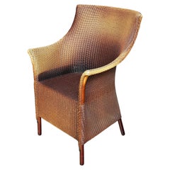 English Wicker Garden or Lounge Chair by Lloyd Loom