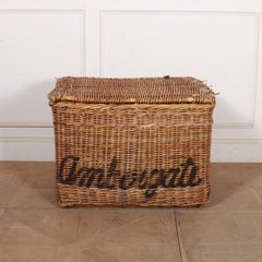 English Wicker Log Basket