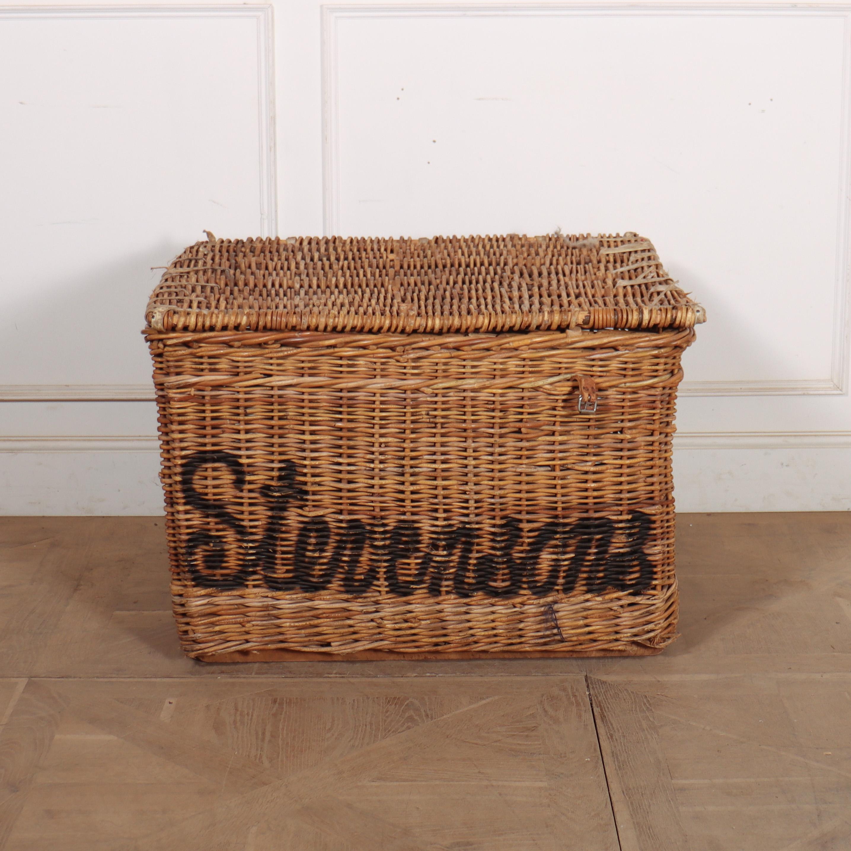 English wicker basket from a fabric mill. Would make a wonderful log basket. 1900.


Basket reference: E

Code: 9211

Dimensions:
W: 35.5