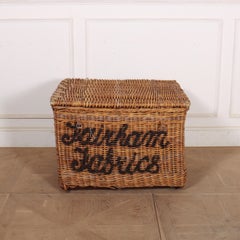 English Wicker Log Basket