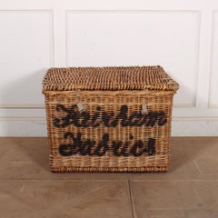 English Wicker Log Basket