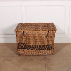 English Wicker Log Basket