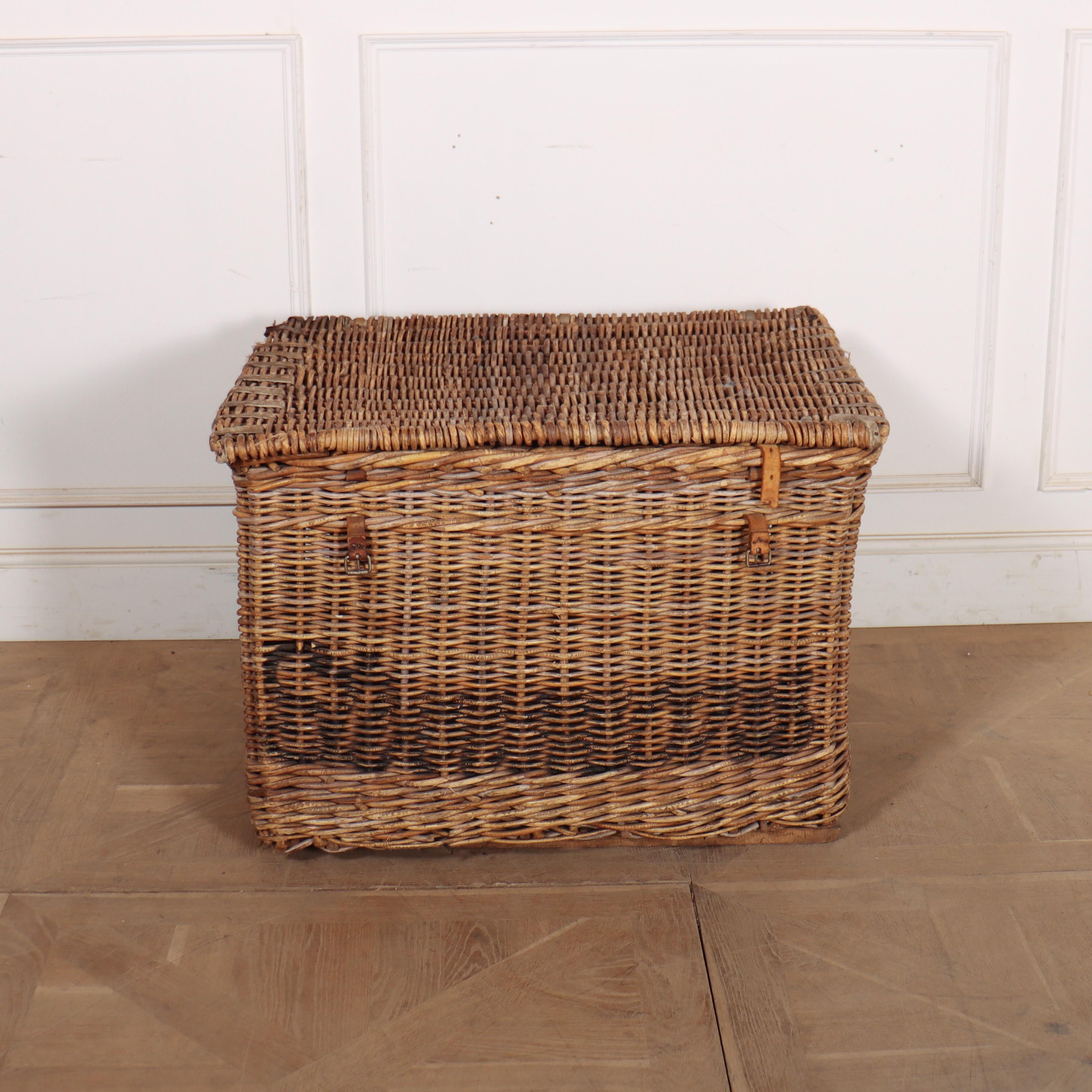 English wicker basket from a fabric mill. Would make a wonderful log basket. 1900.


Basket reference: M

Code: 9219

Dimensions:
W: 35