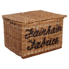 English Wicker Log Basket