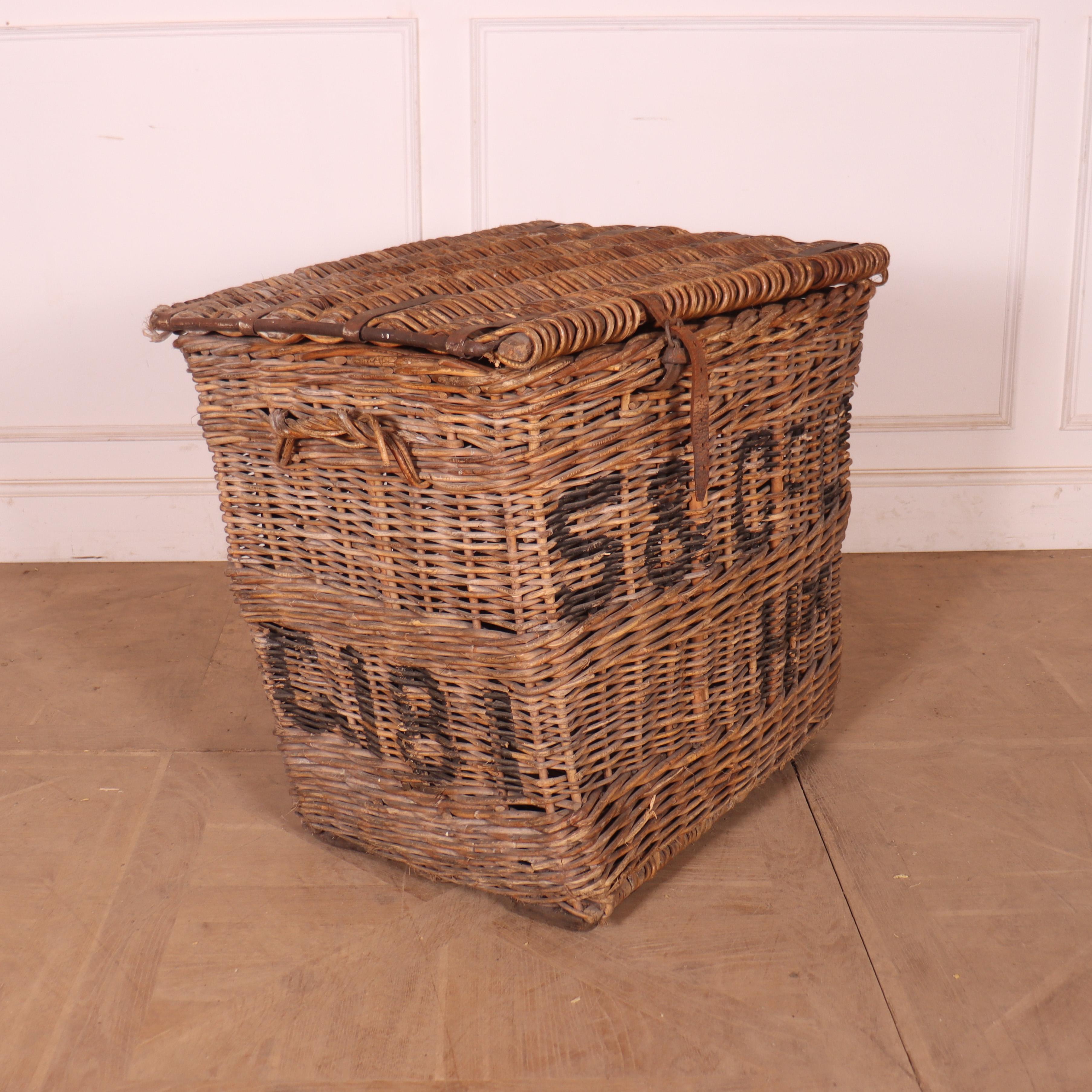 Victorian English Wicker Mill Basket