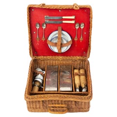 English Wicker Picnic Basket